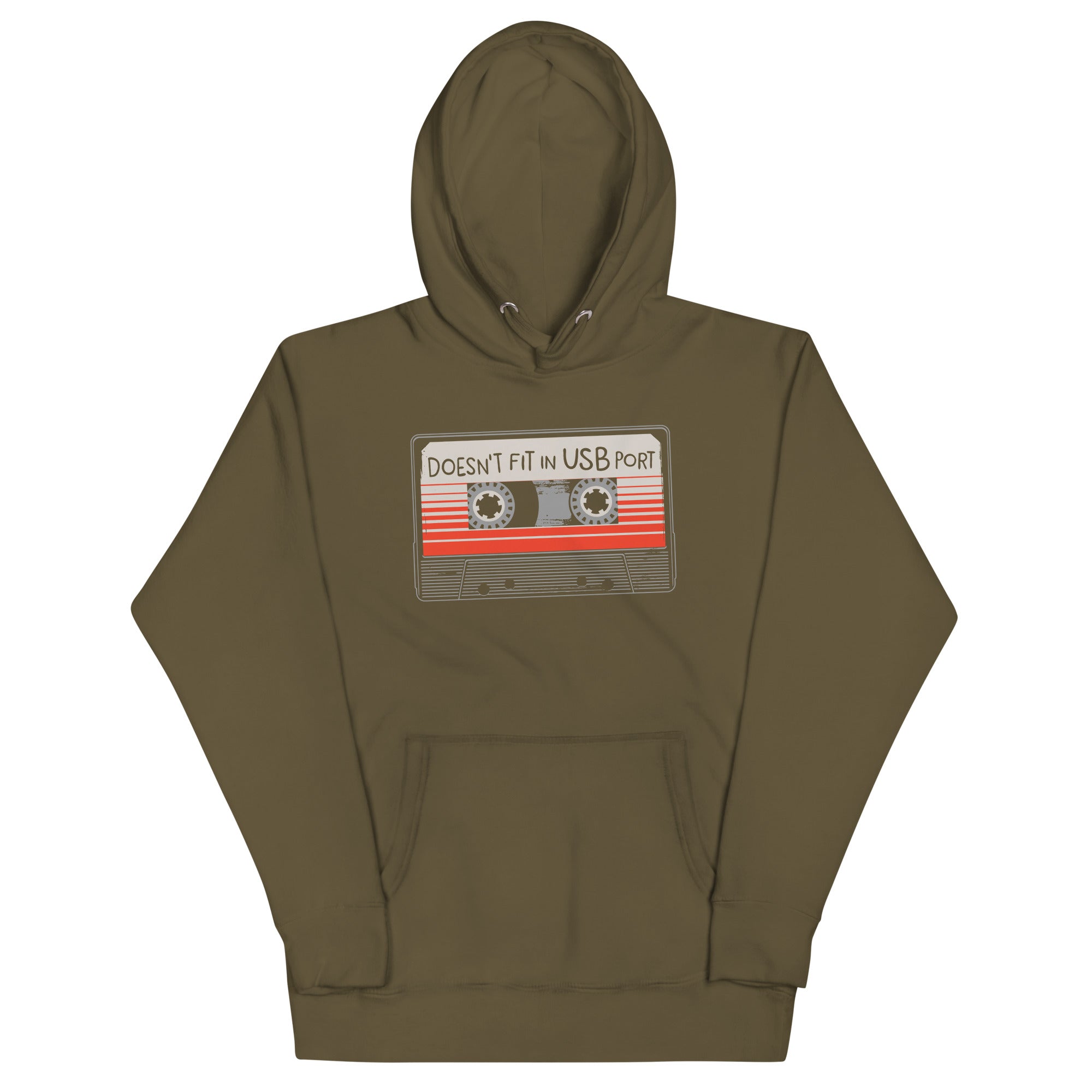 Doesn't Fit In USB Port - Adult & Kids T-Shirts, Sweatshirts & Hoodies apparel design preview 1