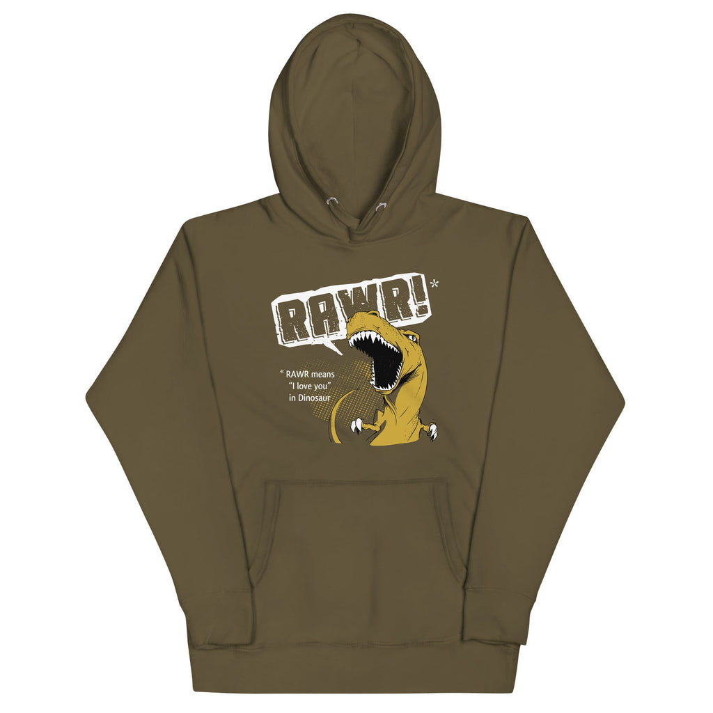 Rawr Means I Love You - Adult & Kids T-Shirts, Sweatshirts & Hoodies apparel design preview 1