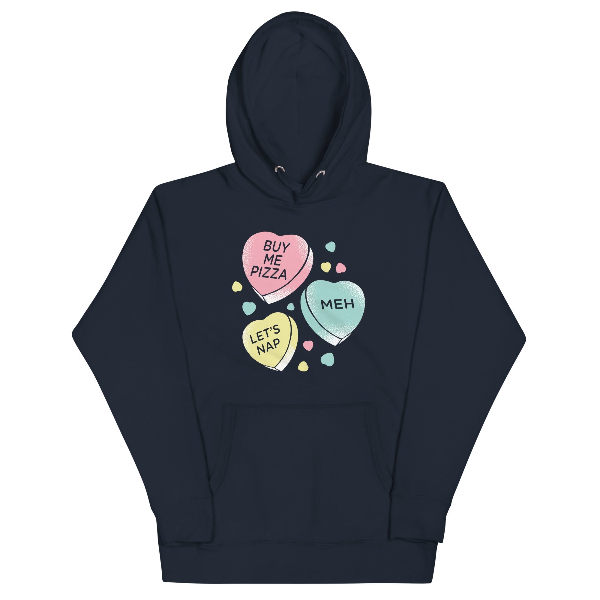 Candy Hearts - Adult & Kids T-Shirts, Sweatshirts & Hoodies apparel design preview 1