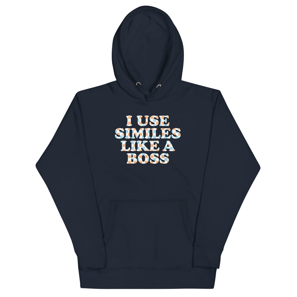 I Use Similes Like A Boss - Adult & Kids T-Shirts, Sweatshirts & Hoodies apparel design preview 1