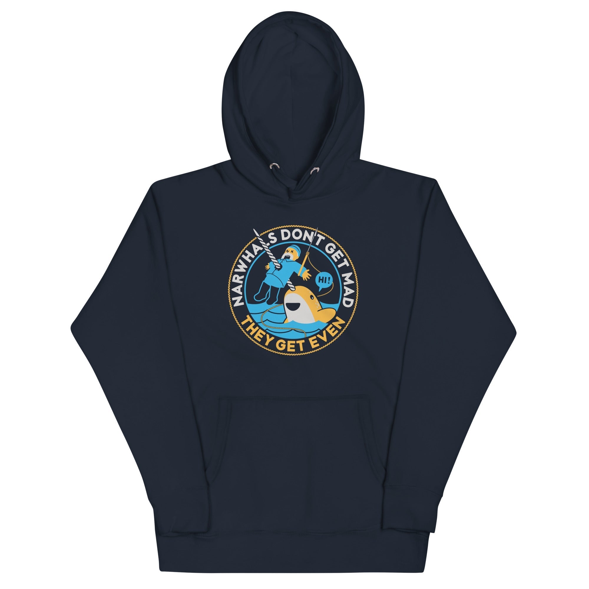 Narwhals Don't Get Mad - Adult & Kids T-Shirts, Sweatshirts & Hoodies apparel design preview 1