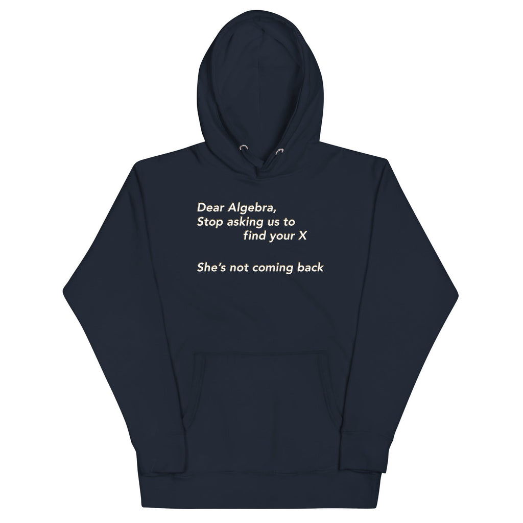 Dear Algebra, Stop Asking Us To Find Your X - Adult & Kids T-Shirts, Sweatshirts & Hoodies apparel design preview 1
