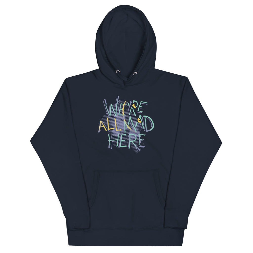 We're All Mad Here - Adult & Kids T-Shirts, Sweatshirts & Hoodies apparel design preview 1