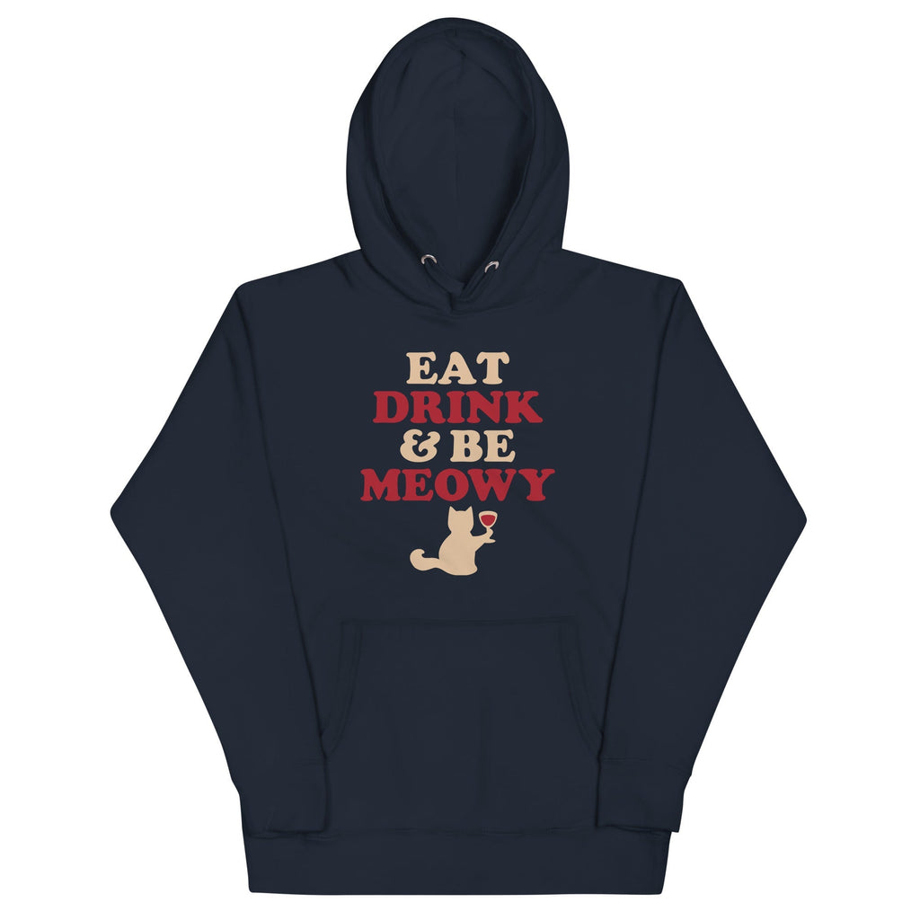 Eat Drink Be Meowy - Adult & Kids T-Shirts, Sweatshirts & Hoodies apparel design preview 1
