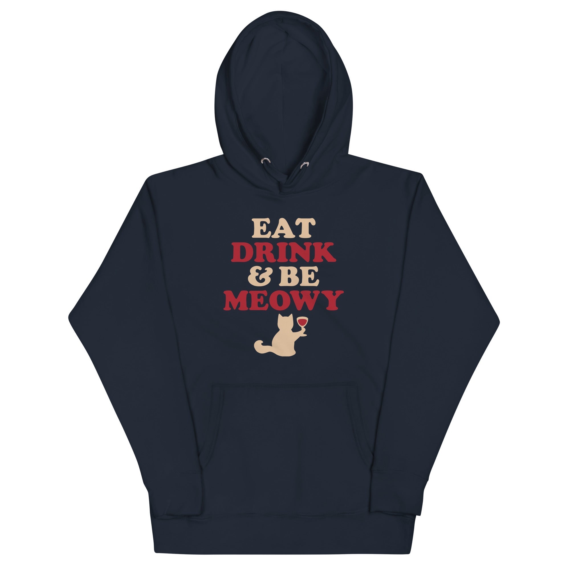 Eat Drink Be Meowy - Adult & Kids T-Shirts, Sweatshirts & Hoodies apparel design preview 1