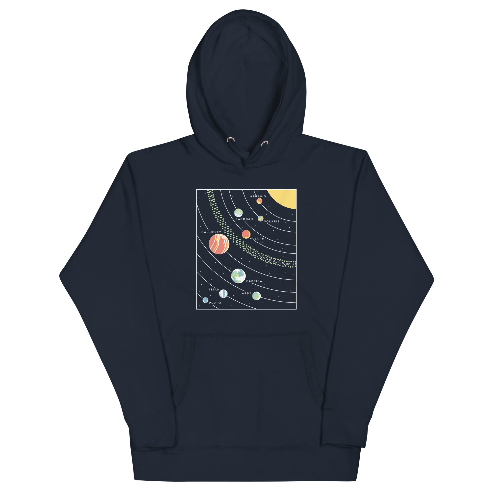 9 Planets - Adult & Kids T-Shirts, Sweatshirts & Hoodies apparel design preview 1