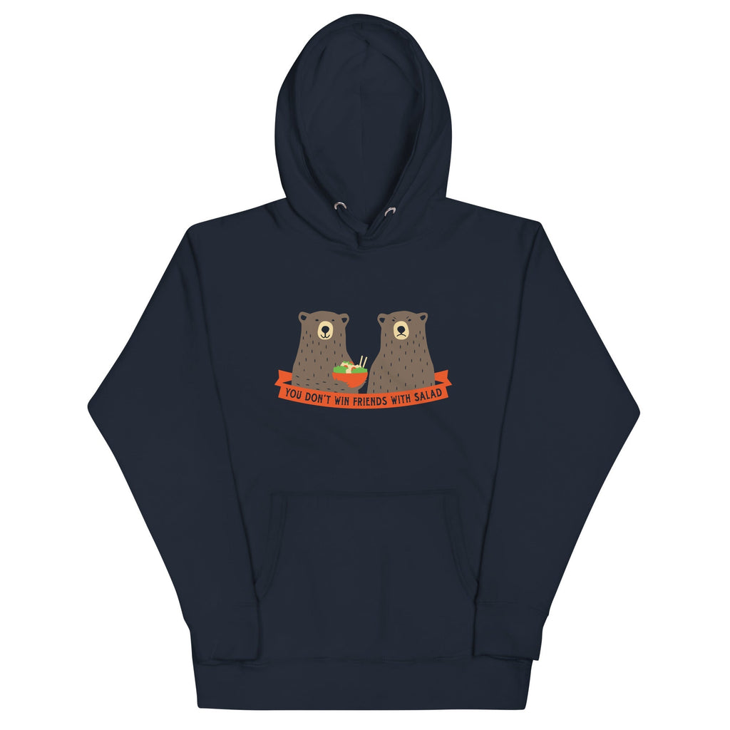 You Don't Win Friends With Salad - Adult & Kids T-Shirts, Sweatshirts & Hoodies apparel design preview 1
