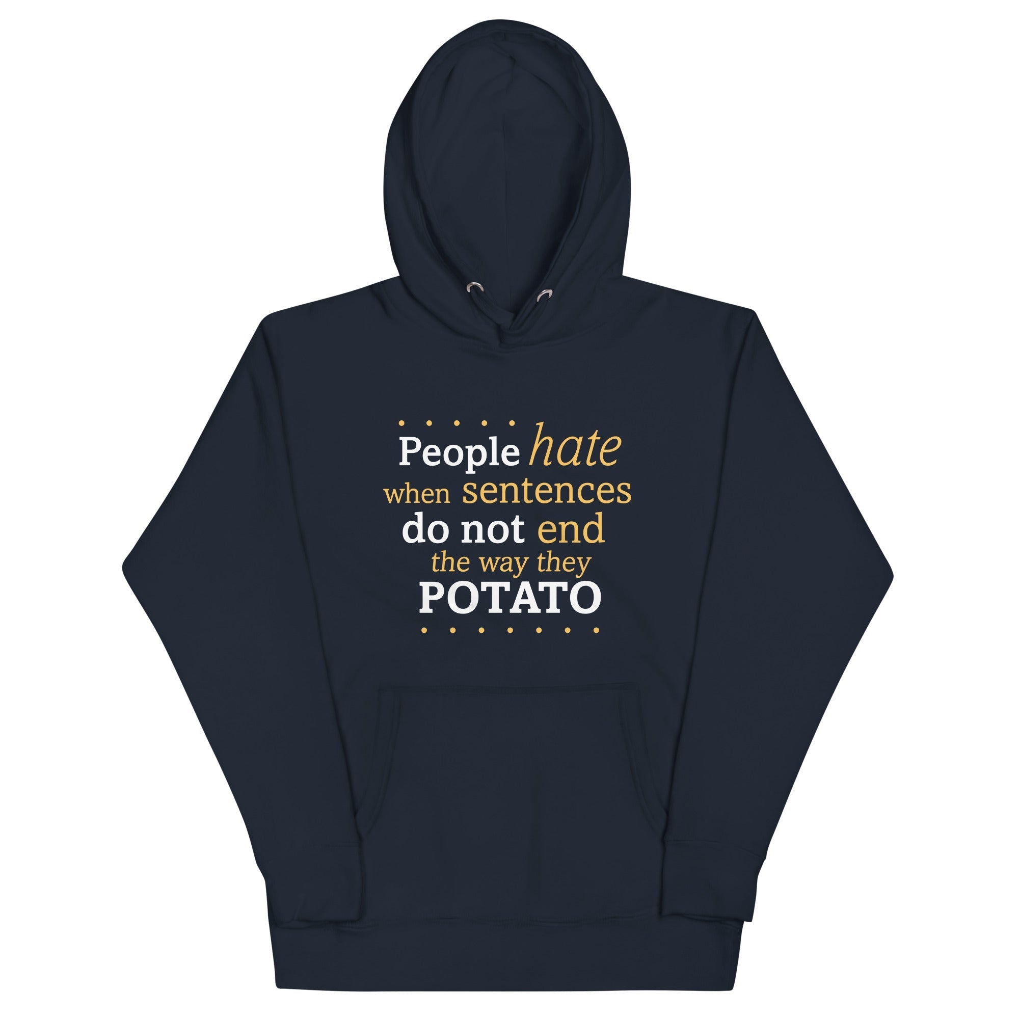 Sentences That End In Potato - Adult & Kids T-Shirts, Sweatshirts & Hoodies apparel design preview 1