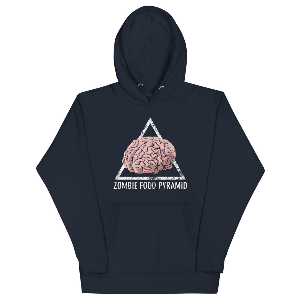 Zombie Food Pyramid - Adult & Kids T-Shirts, Sweatshirts & Hoodies apparel design preview 1