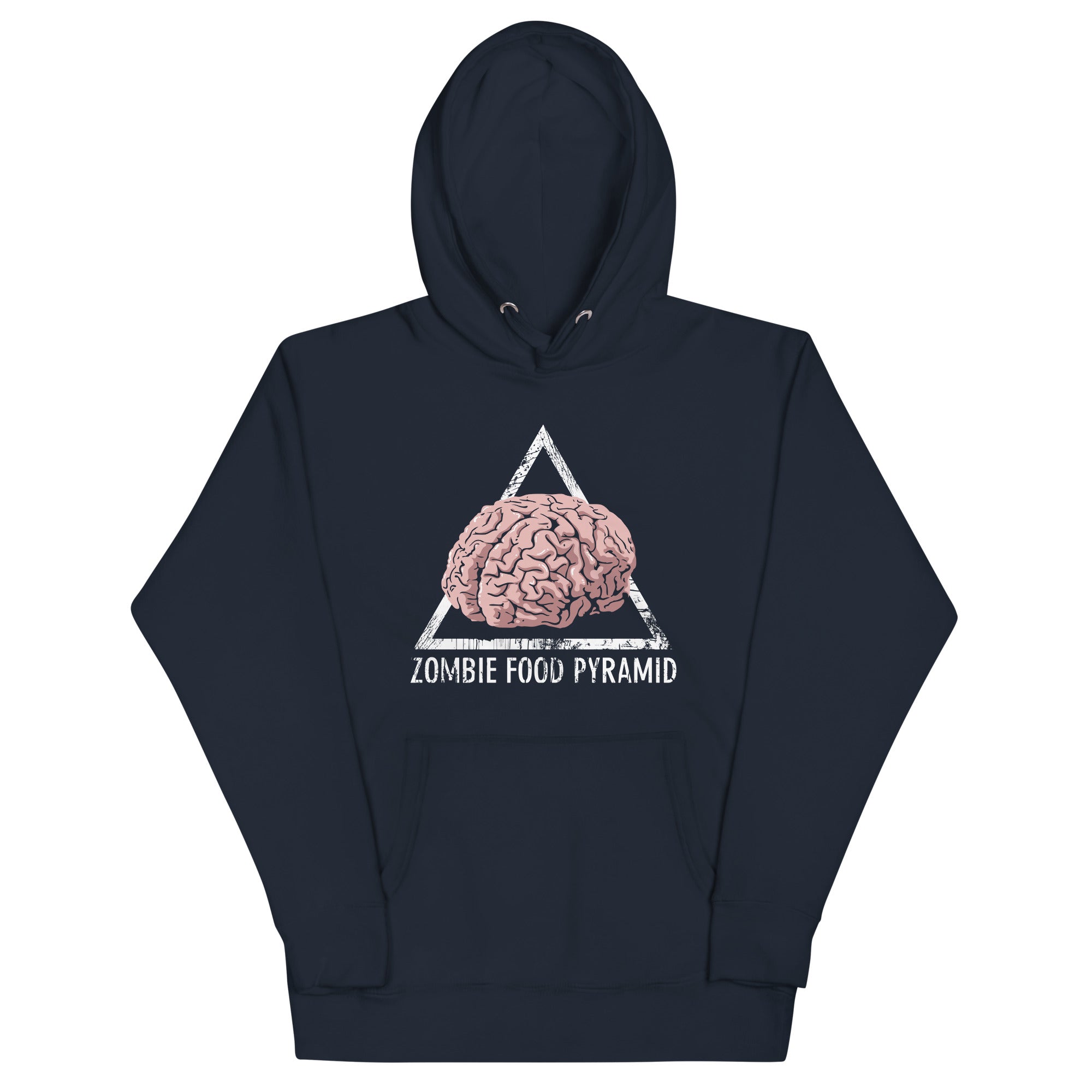 Zombie Food Pyramid - Adult & Kids T-Shirts, Sweatshirts & Hoodies apparel design preview 1