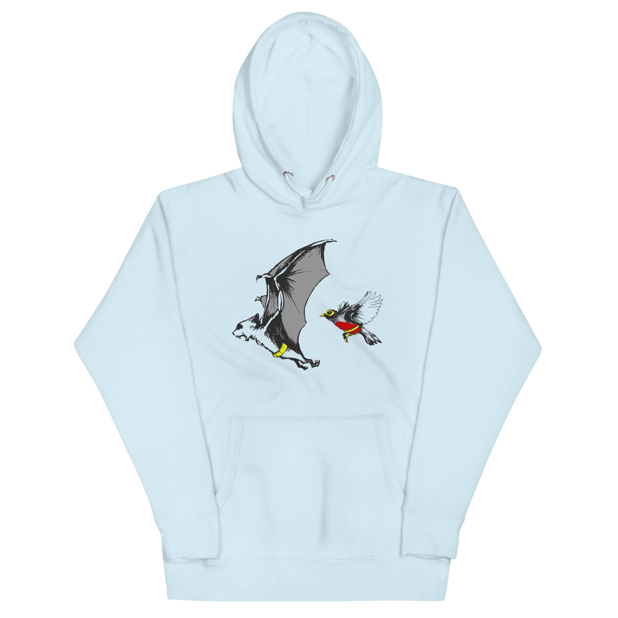 Bat and Robin - Adult & Kids T-Shirts, Sweatshirts & Hoodies apparel design preview 1