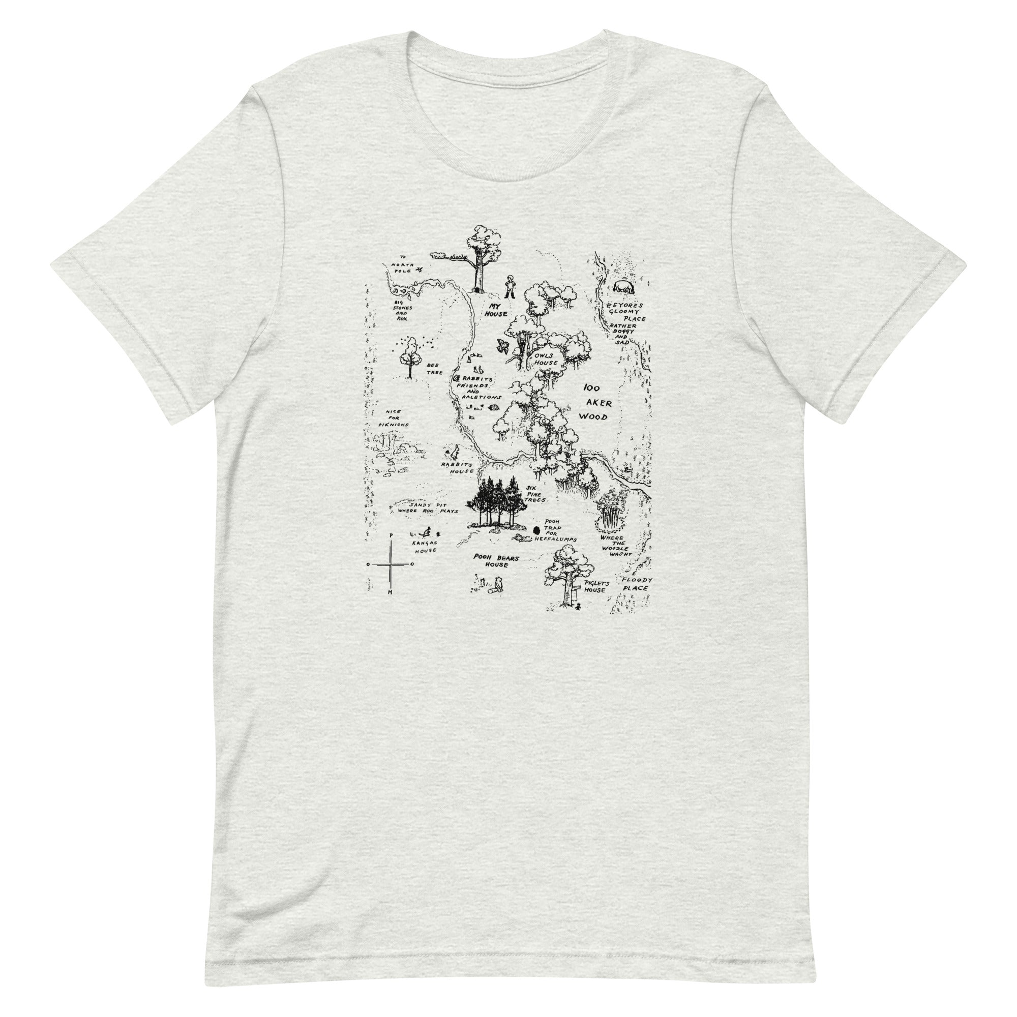 100 Acre Map Men's Signature - Adult & Kids T-Shirts, Sweatshirts & Hoodies apparel design preview 1