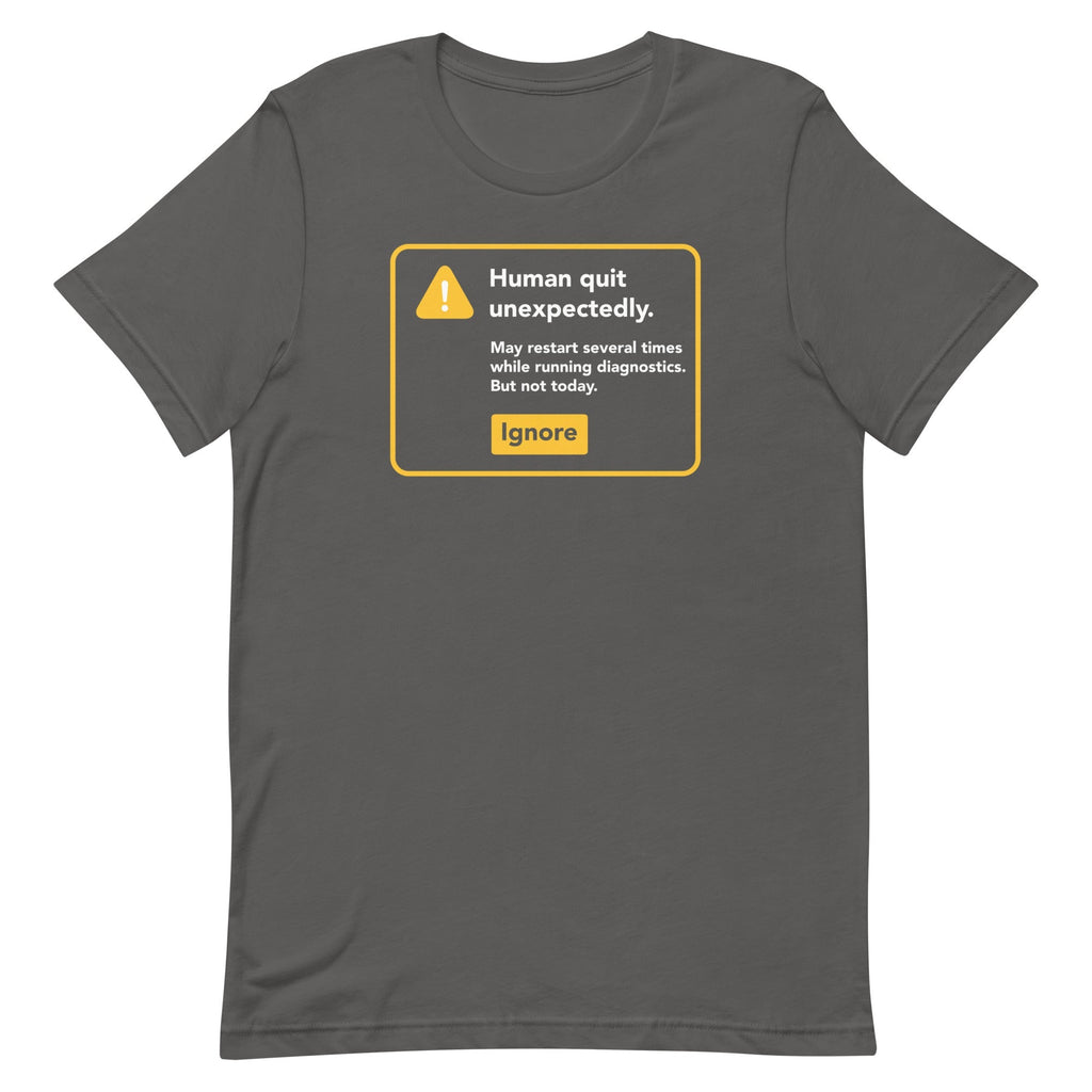 Human Quit Unexpectedly Men's Signature - Adult & Kids T-Shirts, Sweatshirts & Hoodies apparel design preview 1