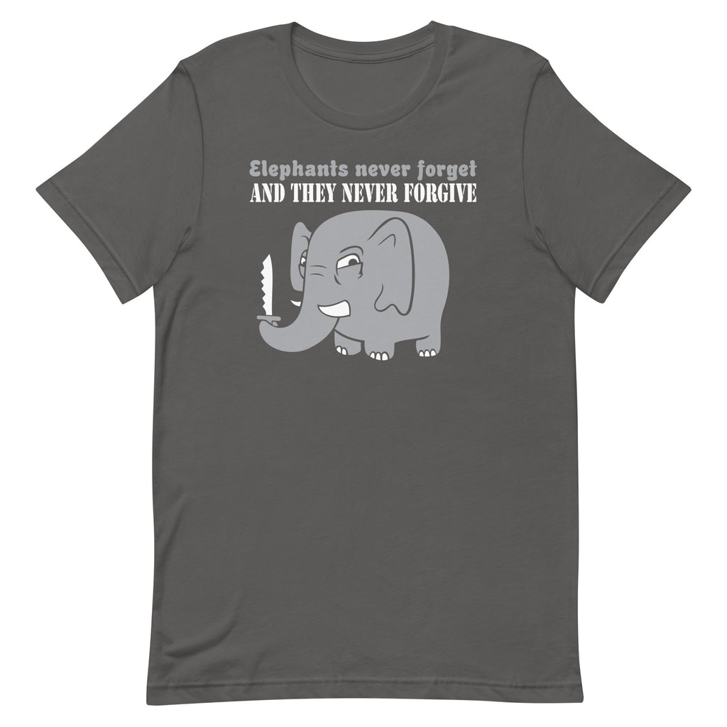 Elephants Never Forgive Men's Signature - Adult & Kids T-Shirts, Sweatshirts & Hoodies apparel design preview 1