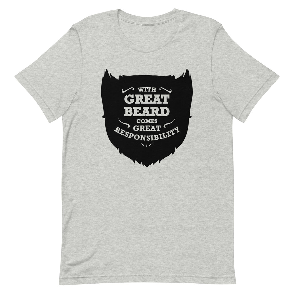 With Great Beard Comes Responsibility Men's Signature - Adult & Kids T-Shirts, Sweatshirts & Hoodies apparel design preview 1