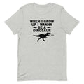 When I Grow Up Wanna Be A Dinosaur Men's Signature - Adult & Kids T-Shirts, Sweatshirts & Hoodies apparel design preview 1