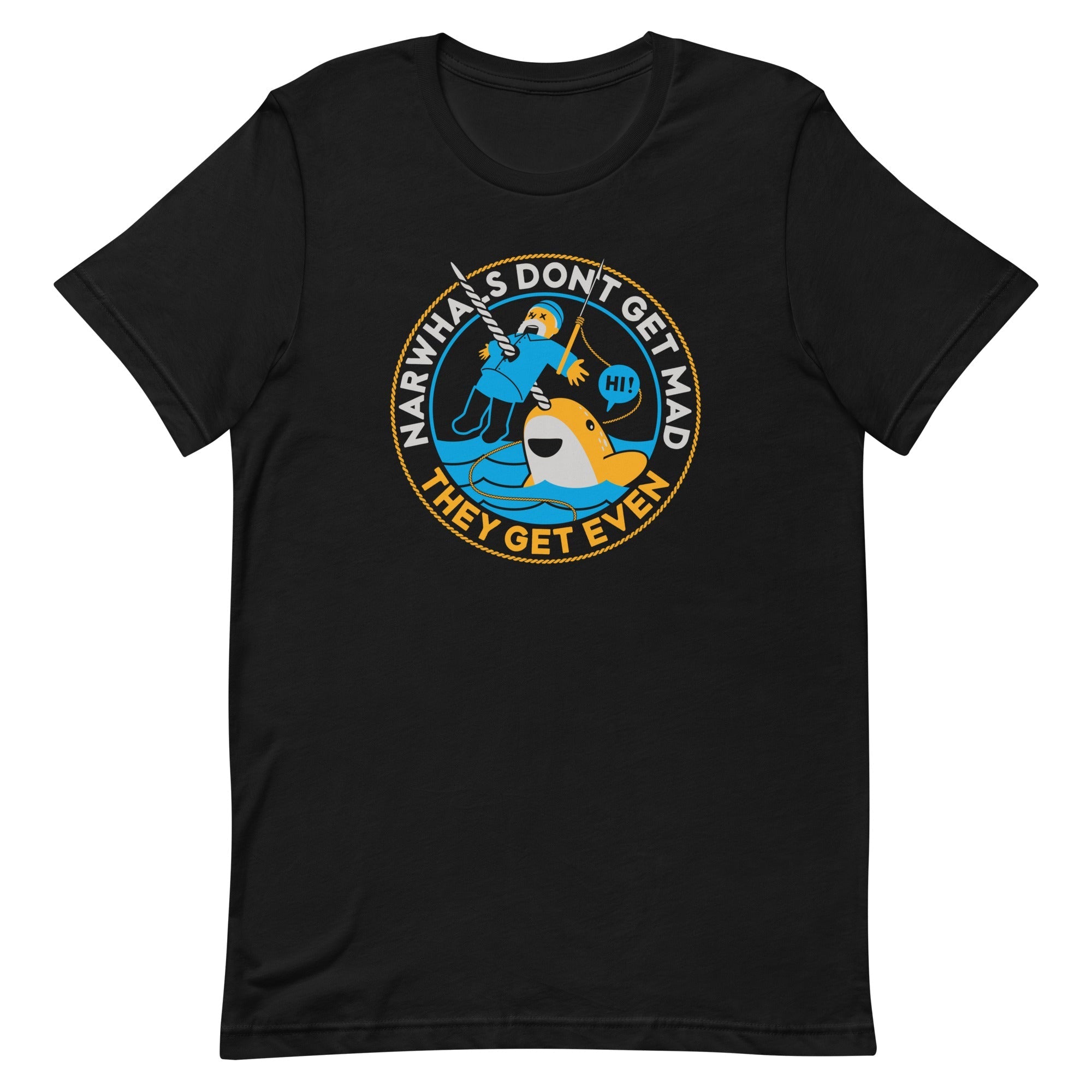 Narwhals Don't Get Mad Men's Signature - Adult & Kids T-Shirts, Sweatshirts & Hoodies apparel design preview 1