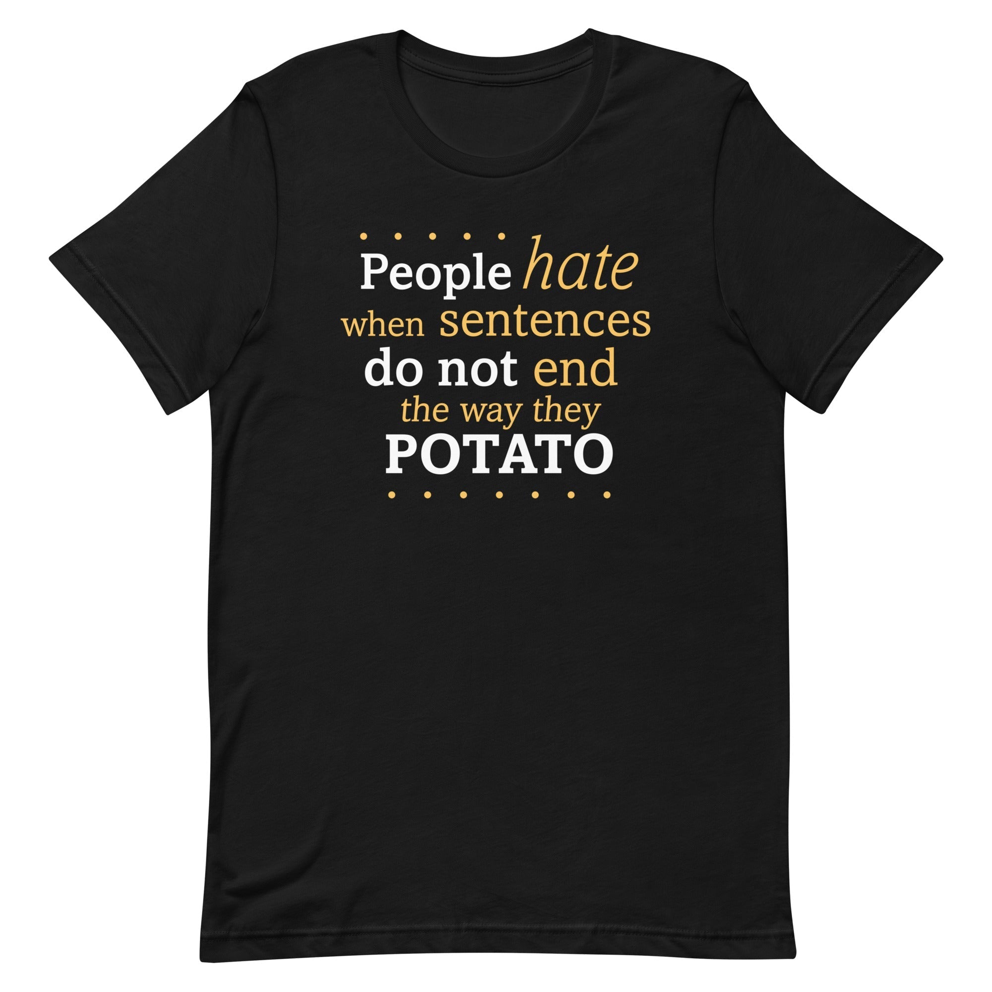Sentences That End In Potato Men's Signature - Adult & Kids T-Shirts, Sweatshirts & Hoodies apparel design preview 1