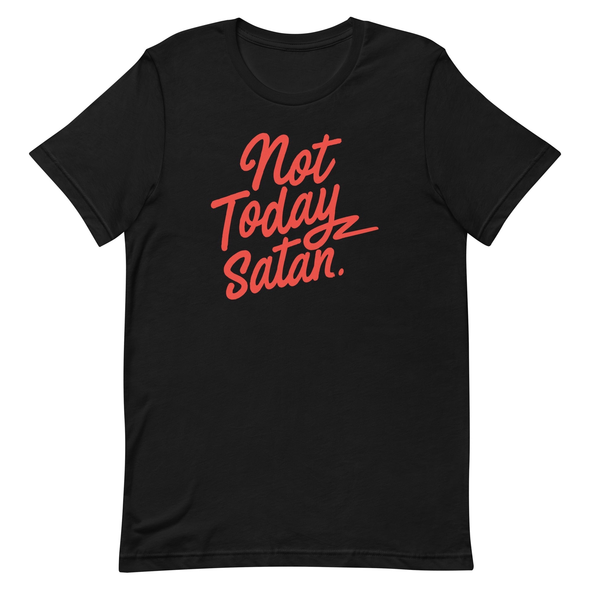 Not Today Satan Men's Signature - Adult & Kids T-Shirts, Sweatshirts & Hoodies apparel design preview 1