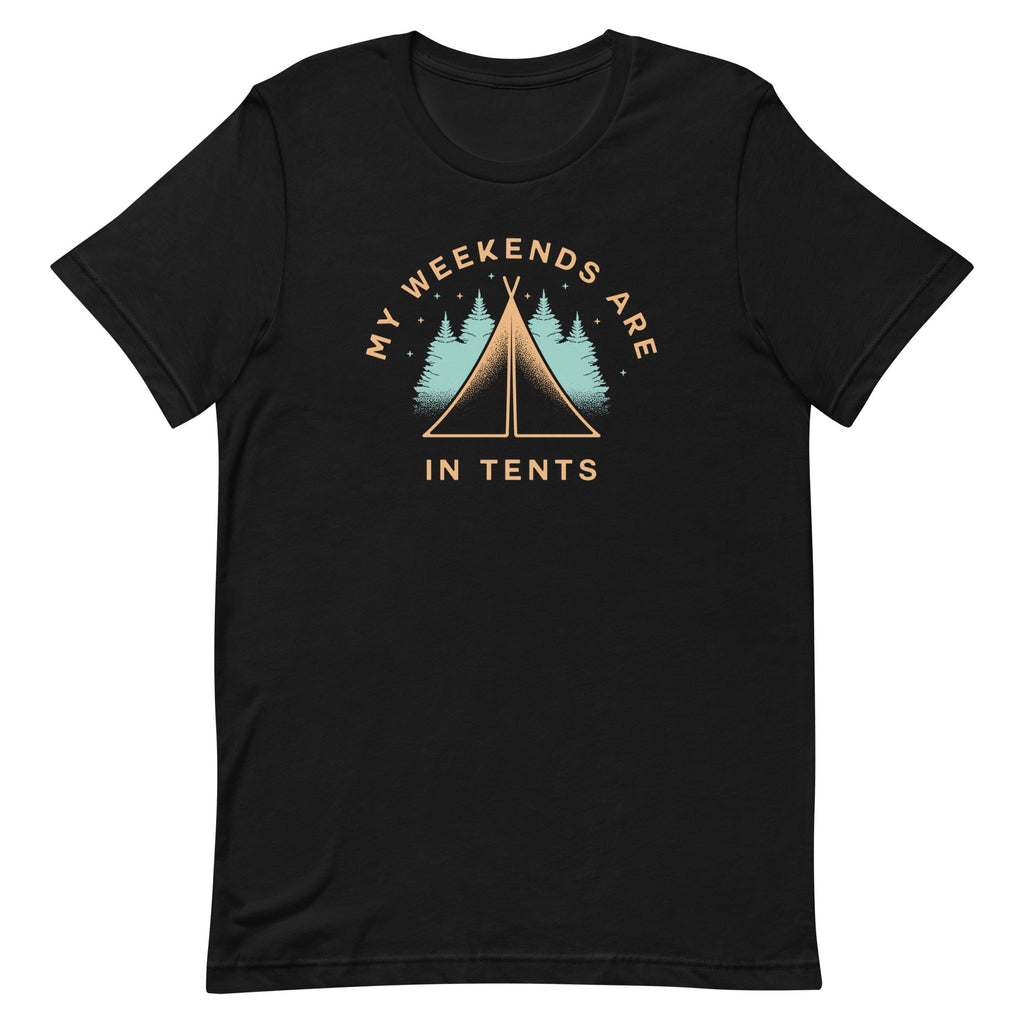 My Weekends Are In Tents Men's Signature - Adult & Kids T-Shirts, Sweatshirts & Hoodies apparel design preview 1