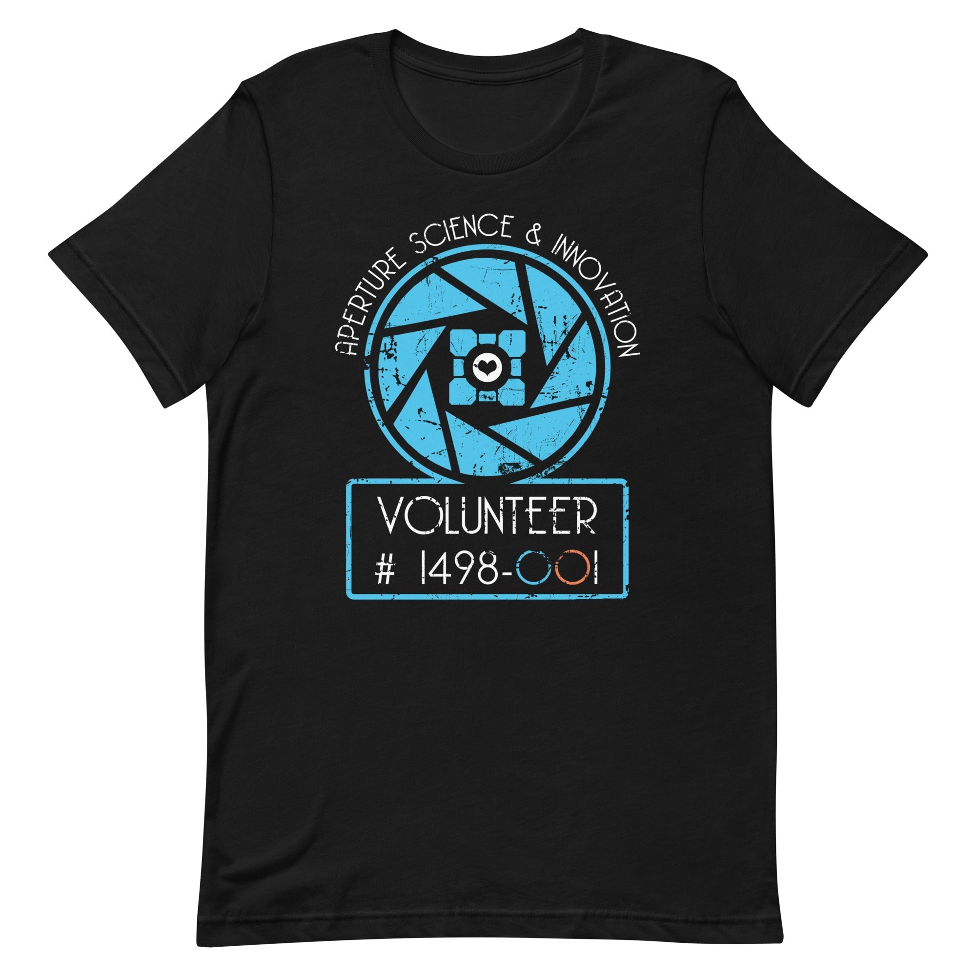 Aperture Science Volunteer Men's Signature - Adult & Kids T-Shirts, Sweatshirts & Hoodies apparel design preview 1