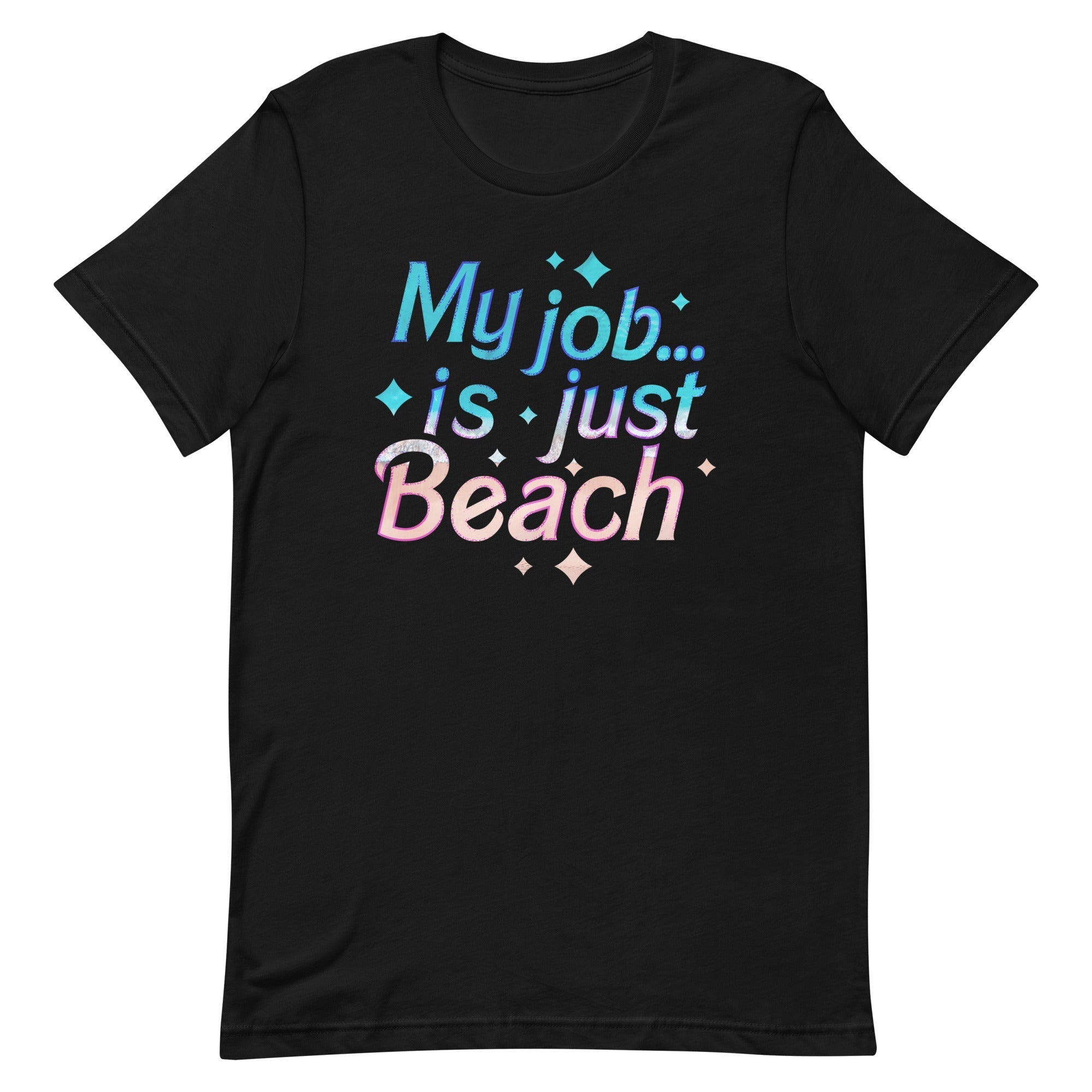 My Job Is Just Beach Men's Signature - Adult & Kids T-Shirts, Sweatshirts & Hoodies apparel design preview 1