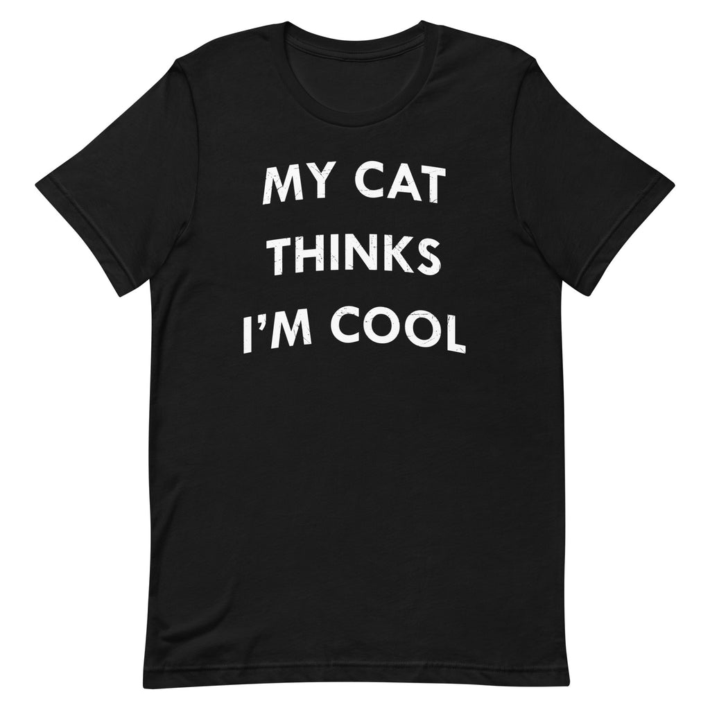 My Cat Thinks I'm Cool Men's Signature - Adult & Kids T-Shirts, Sweatshirts & Hoodies apparel design preview 1