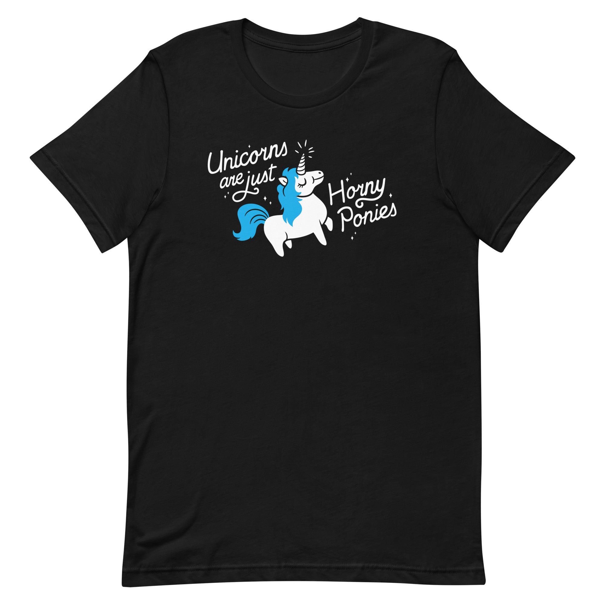 Unicorns Are Just Horny Ponies Men's Signature - Adult & Kids T-Shirts, Sweatshirts & Hoodies apparel design preview 1