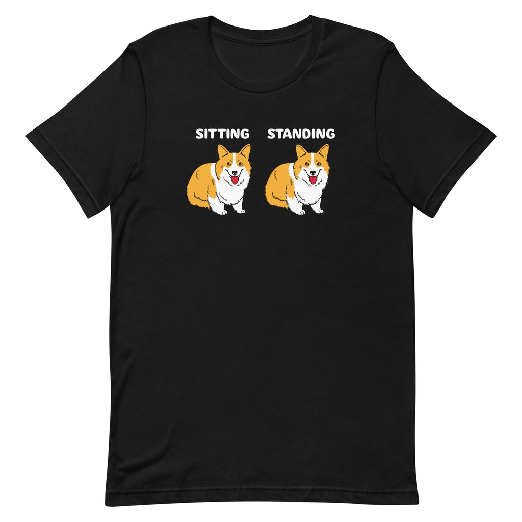 Corgi Sitting And Standing Men's Signature - Adult & Kids T-Shirts, Sweatshirts & Hoodies apparel design preview 1