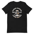Three Horns Never Play With Long Necks Men's - Adult & Kids T-Shirts, Sweatshirts & Hoodies apparel design preview 1