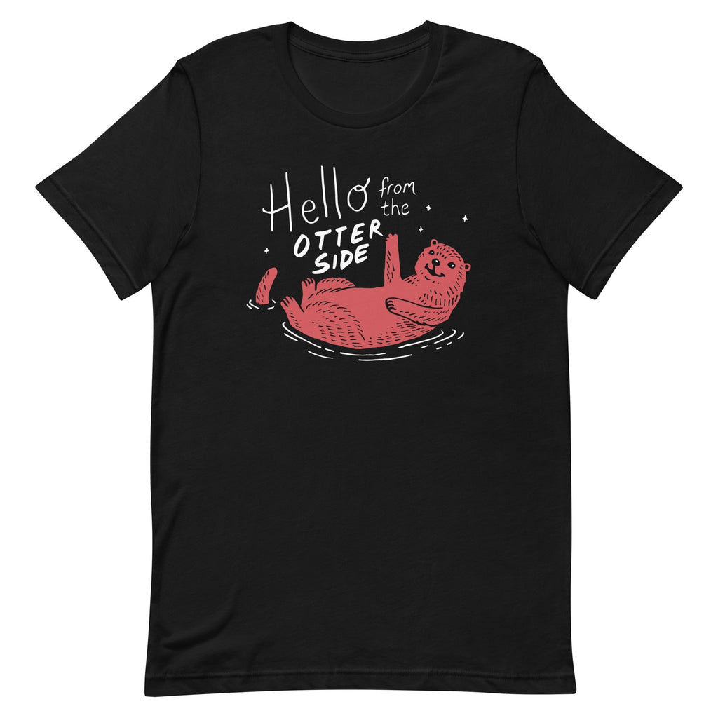 Hello From The Otter Side Men's Signature - Adult & Kids T-Shirts, Sweatshirts & Hoodies apparel design preview 1