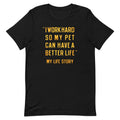 I Work Hard So My Pet Men's Signature - Adult & Kids T-Shirts, Sweatshirts & Hoodies apparel design preview 1