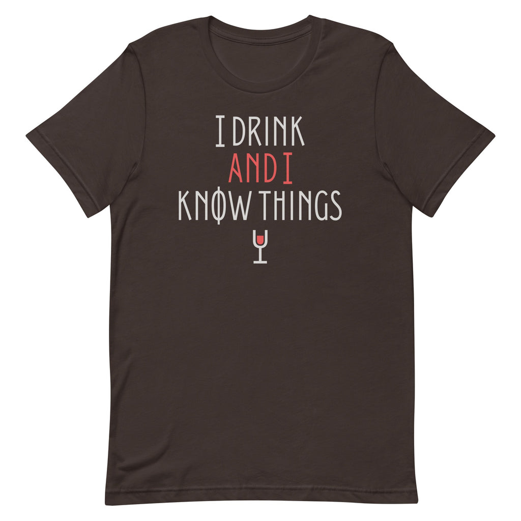 I Drink And Know Things Men's Signature - Adult & Kids T-Shirts, Sweatshirts & Hoodies apparel design preview 1