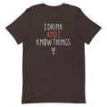 I Drink And Know Things Men's Signature - Adult & Kids T-Shirts, Sweatshirts & Hoodies apparel design preview 1