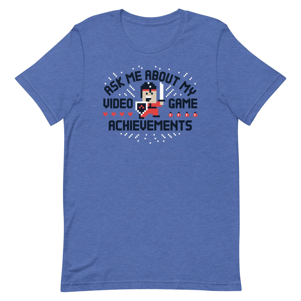 Ask Me About My Video Game Achievements Men's - Adult & Kids T-Shirts, Sweatshirts & Hoodies apparel design preview 1
