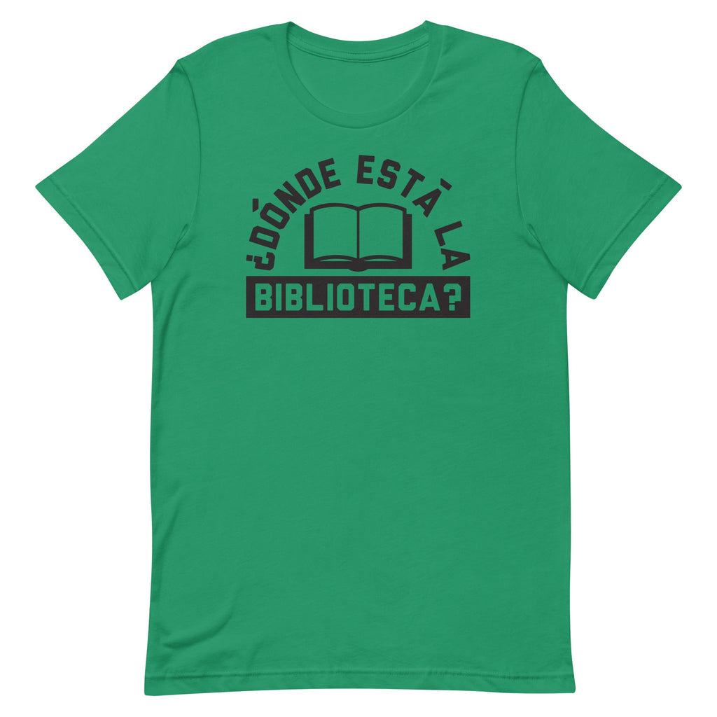 Donde Esta La Biblioteca? Men's Signature - Adult & Kids T-Shirts, Sweatshirts & Hoodies apparel design preview 1