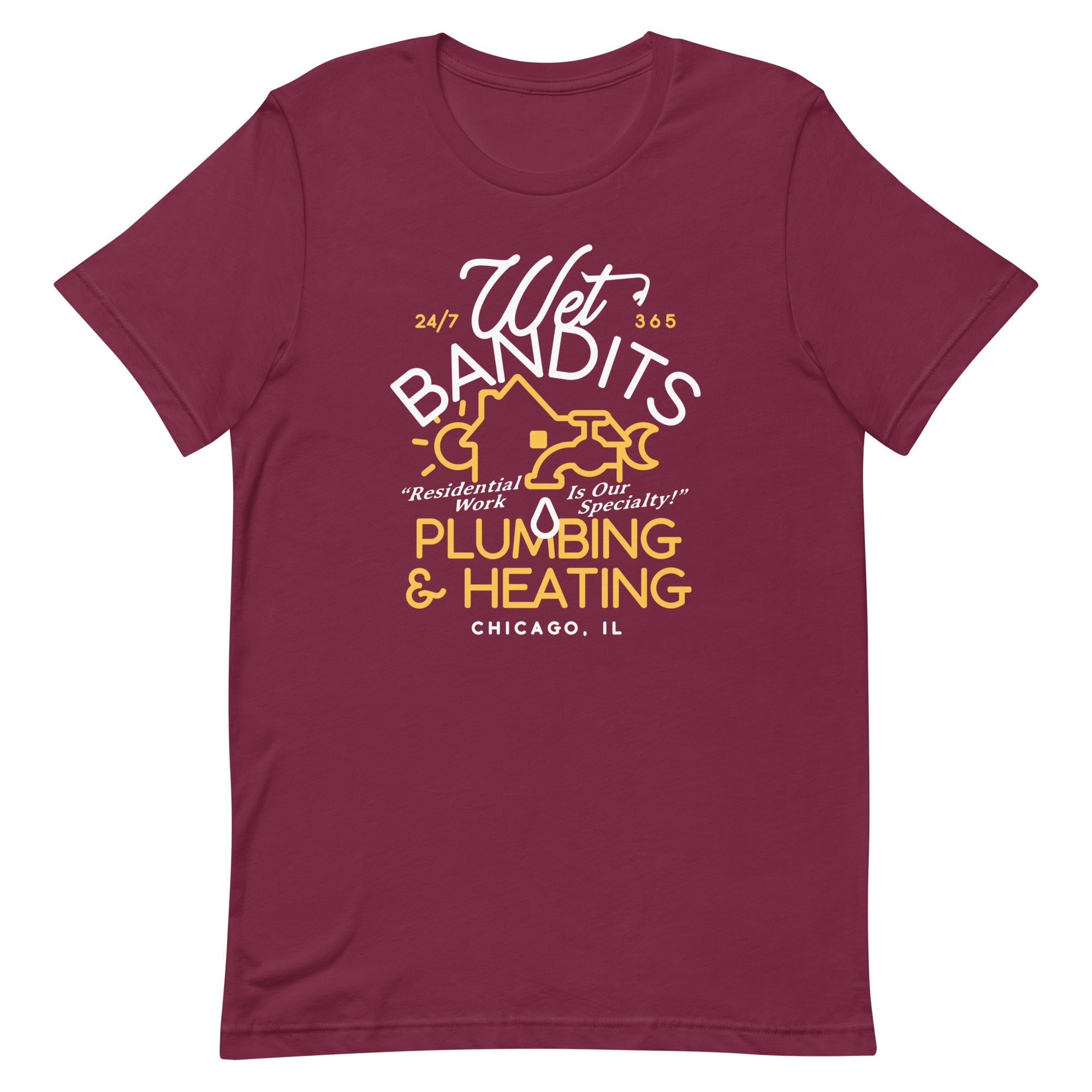 Wet Bandits Plumbing Heating Men's Signature - Adult & Kids T-Shirts, Sweatshirts & Hoodies apparel design preview 1