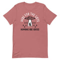 Here For The Cats, Humans Are Gross Men's Signature - Adult & Kids T-Shirts, Sweatshirts & Hoodies apparel design preview 1