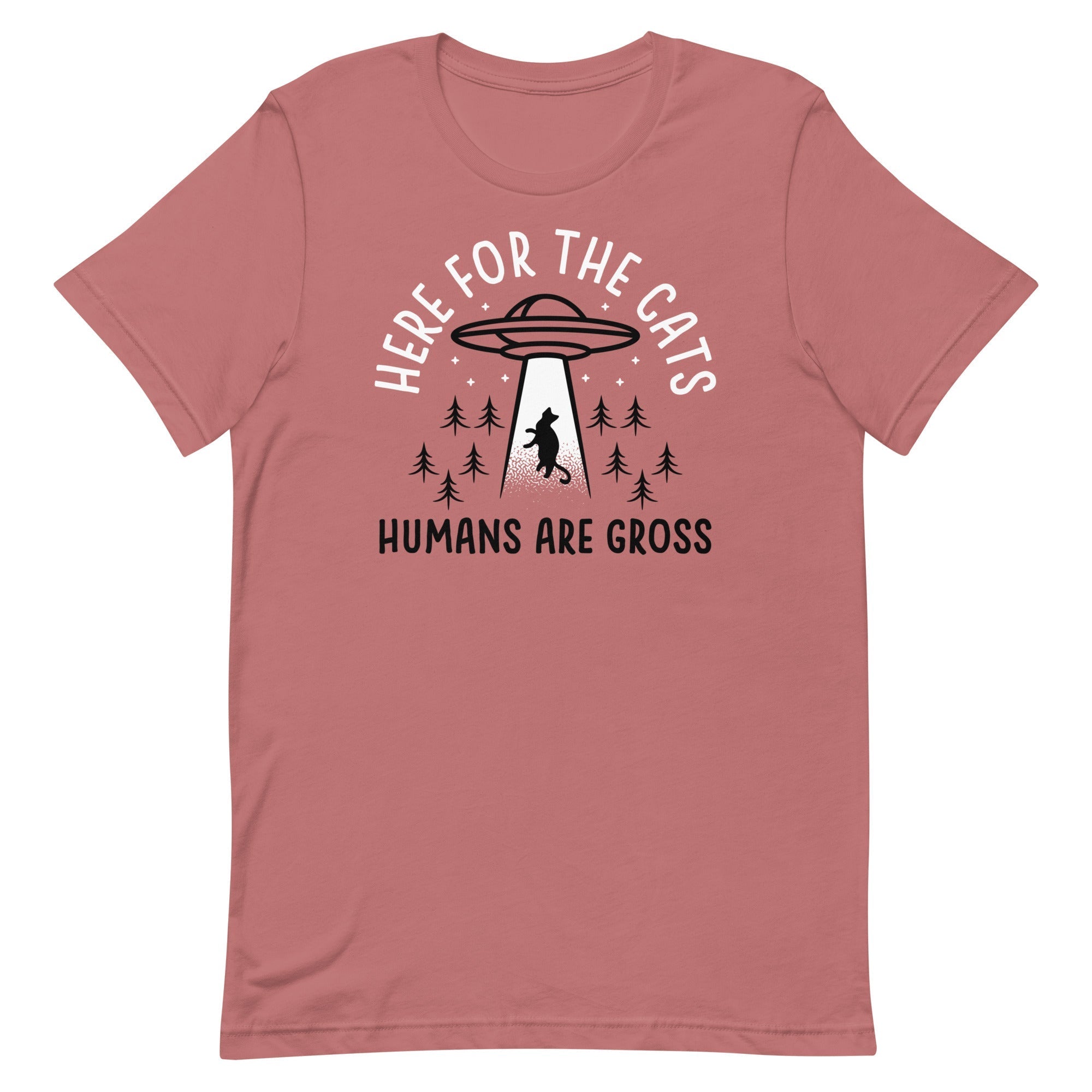Here For The Cats, Humans Are Gross Men's Signature - Adult & Kids T-Shirts, Sweatshirts & Hoodies apparel design preview 1