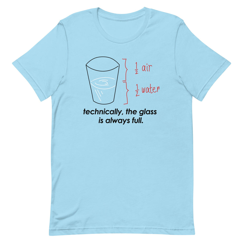 Technically, The Glass Is Always Full Men's Signature - Adult & Kids T-Shirts, Sweatshirts & Hoodies apparel design preview 1