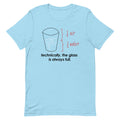 Technically, The Glass Is Always Full Men's Signature - Adult & Kids T-Shirts, Sweatshirts & Hoodies apparel design preview 1