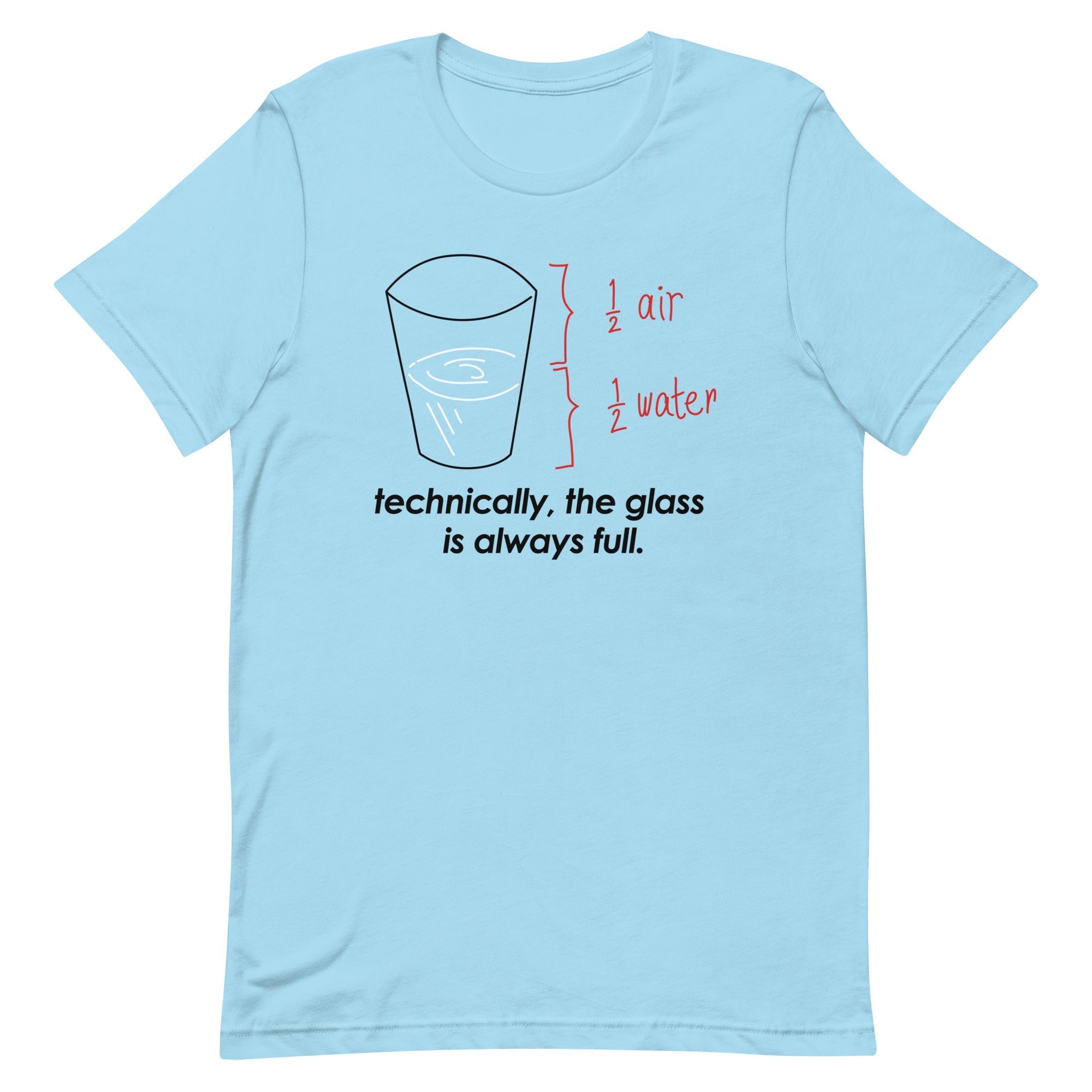 Technically, The Glass Is Always Full Men's Signature - Adult & Kids T-Shirts, Sweatshirts & Hoodies apparel design preview 1