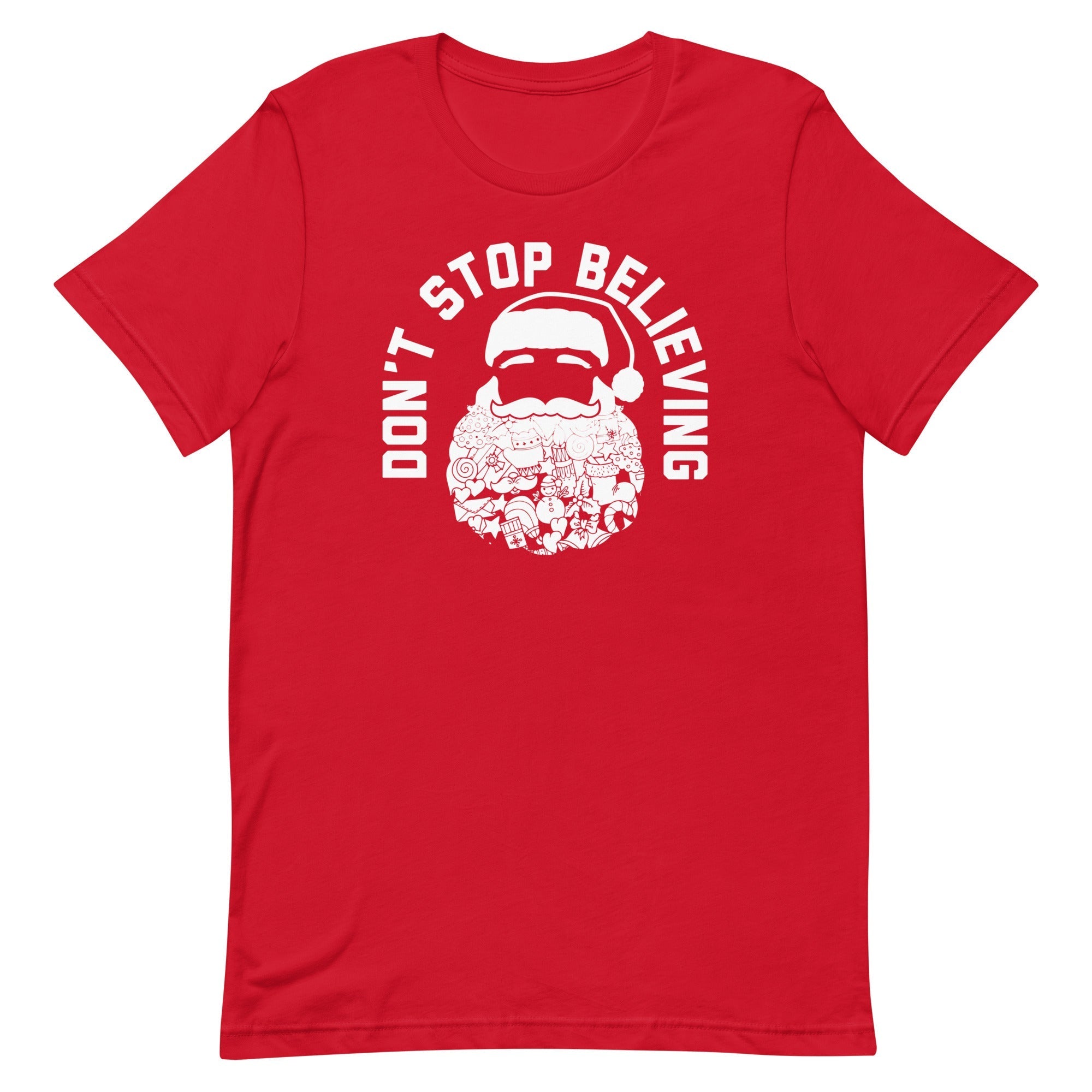 Don't Stop Believing Santa Men's Signature - Adult & Kids T-Shirts, Sweatshirts & Hoodies apparel design preview 1