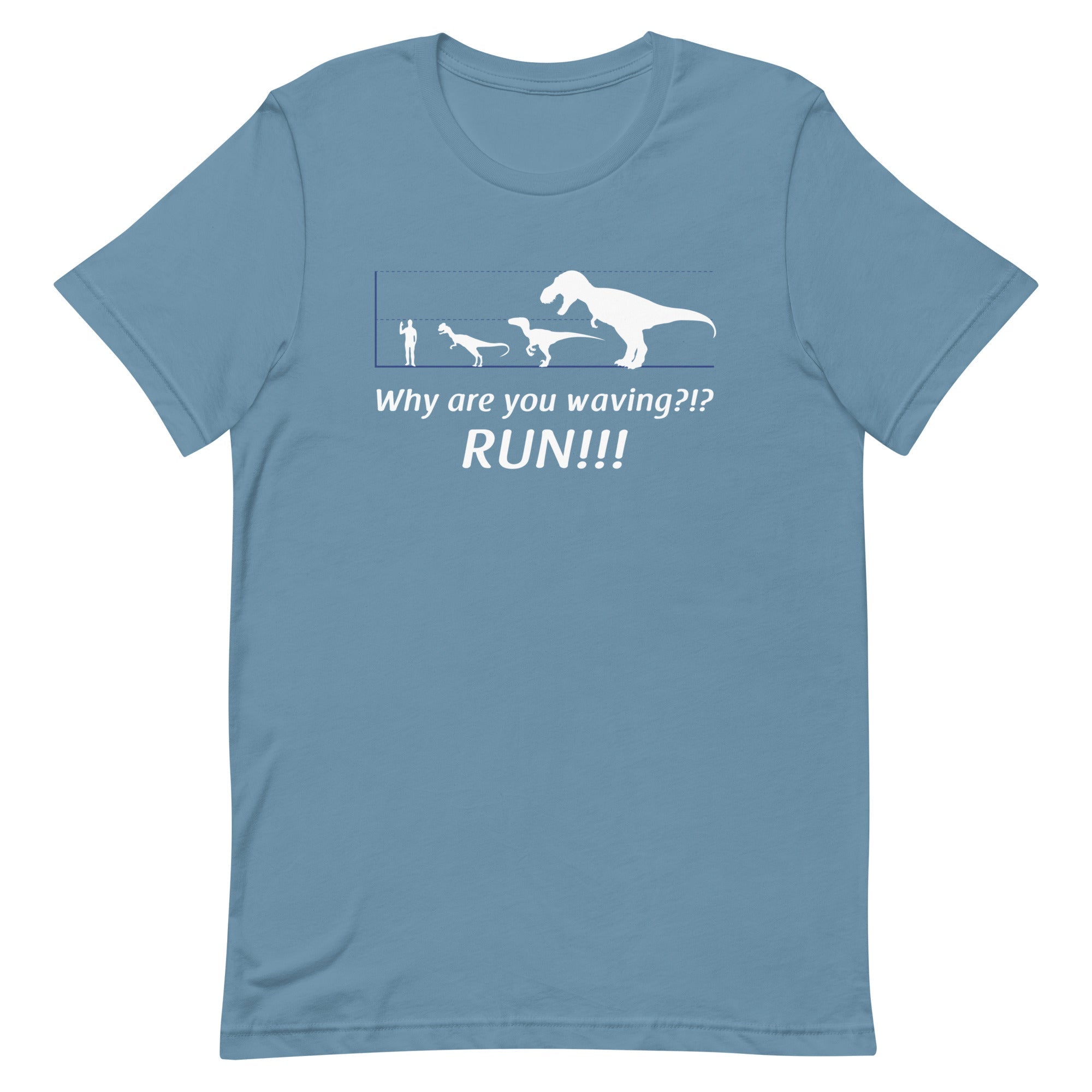 Why Are You Waving? Run! Men's Signature - Adult & Kids T-Shirts, Sweatshirts & Hoodies apparel design preview 1