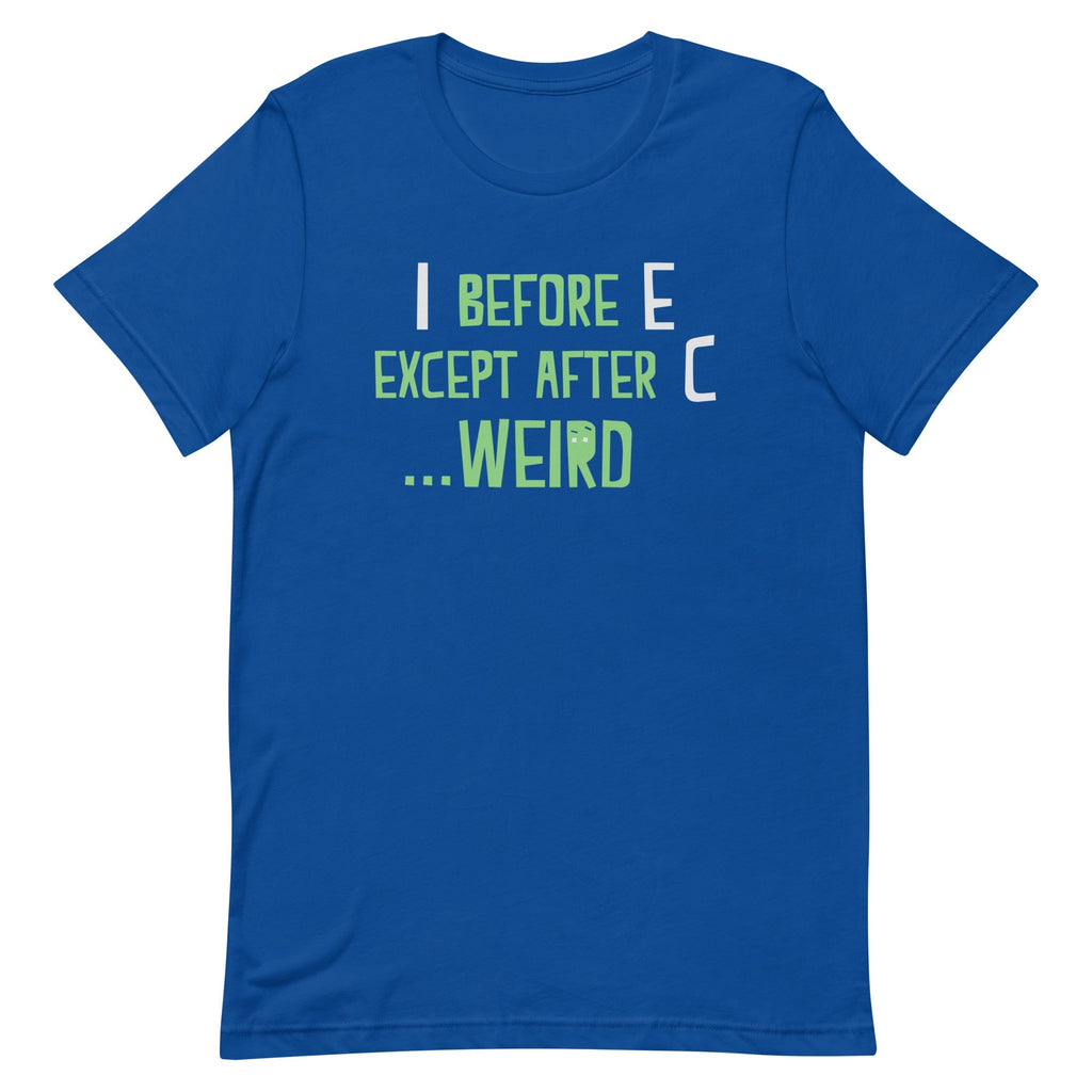I Before E Except After C Men's Signature - Adult & Kids T-Shirts, Sweatshirts & Hoodies apparel design preview 1