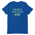 I Before E Except After C Men's Signature - Adult & Kids T-Shirts, Sweatshirts & Hoodies apparel design preview 1