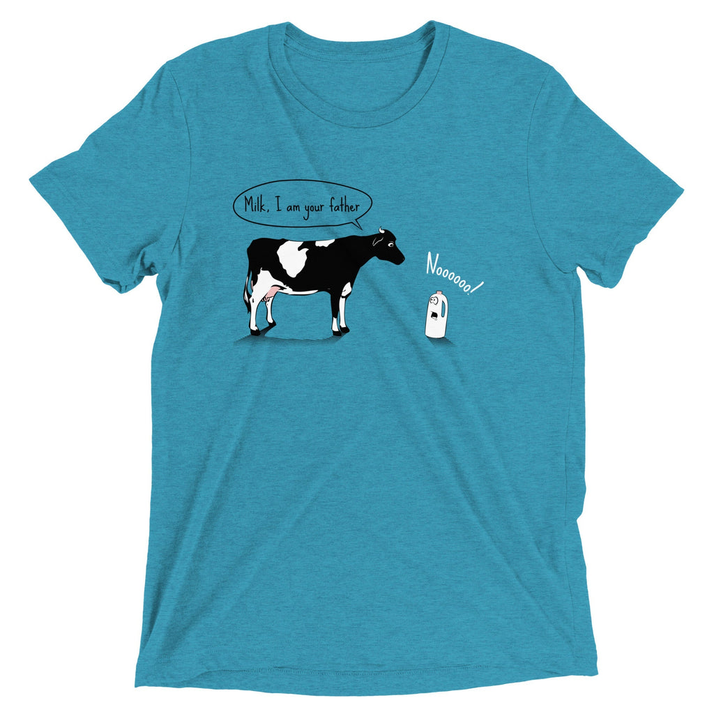 Milk, I am your father Men's Tri-Blend - Adult & Kids T-Shirts, Sweatshirts & Hoodies apparel design preview 1