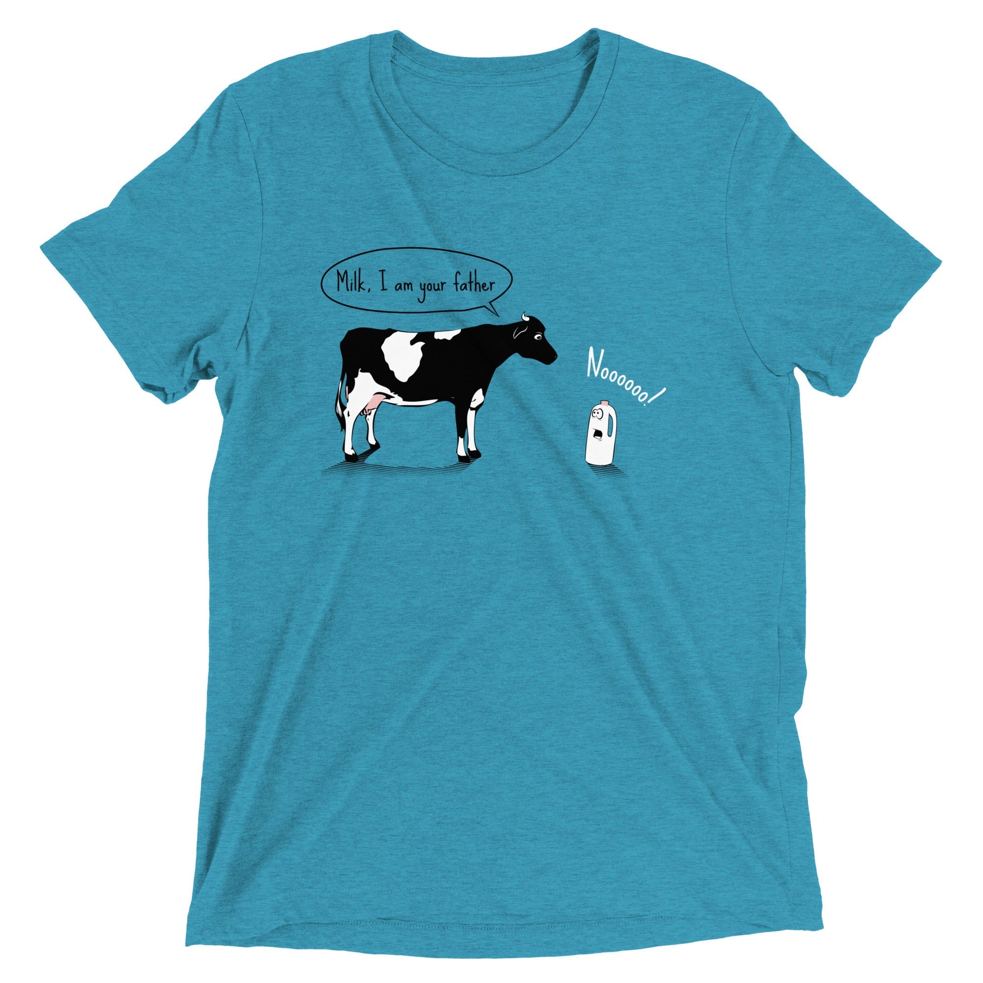 Milk, I am your father Men's Tri-Blend - Adult & Kids T-Shirts, Sweatshirts & Hoodies apparel design preview 1