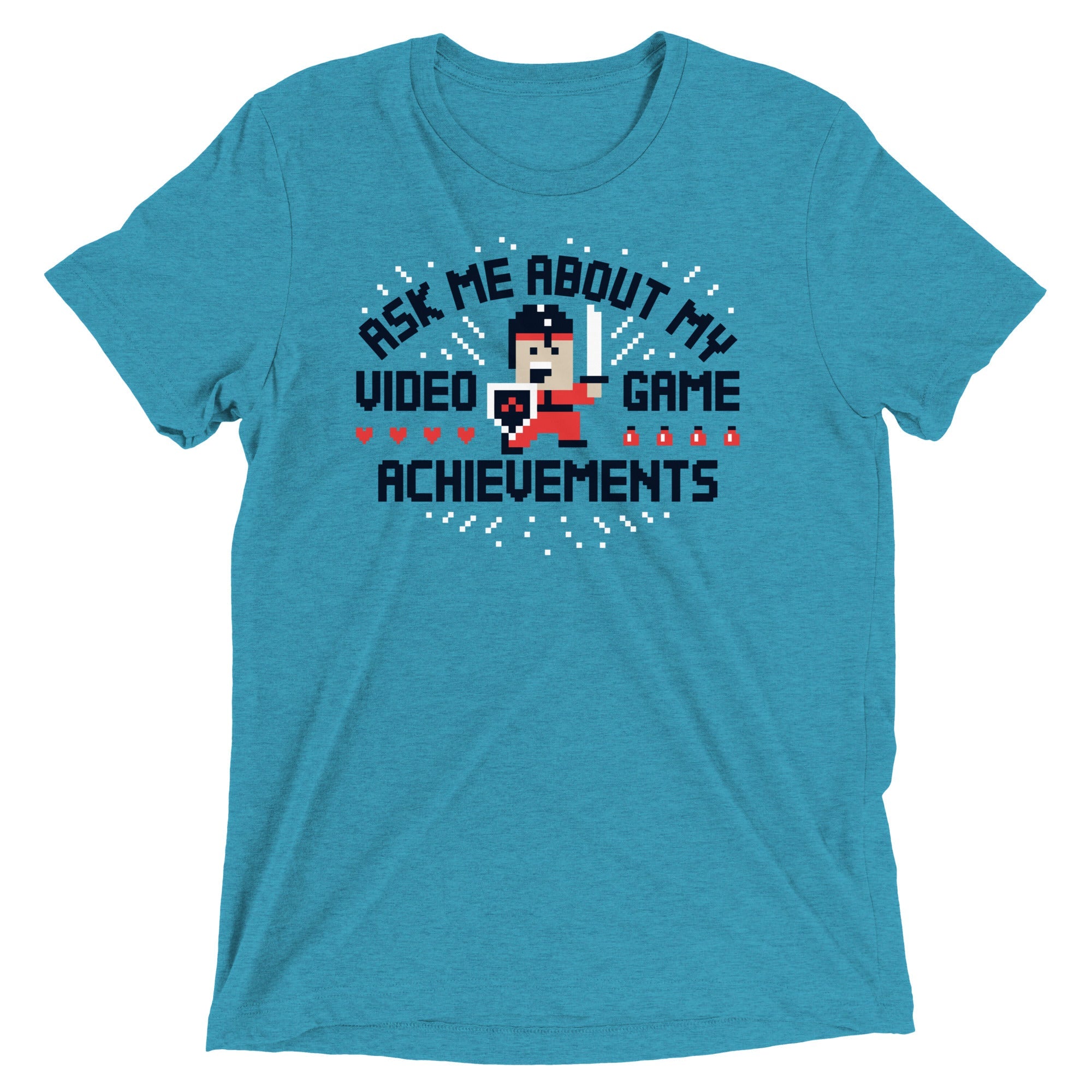 Ask Me About My Video Game Achievements Men's - Adult & Kids T-Shirts, Sweatshirts & Hoodies apparel design preview 1