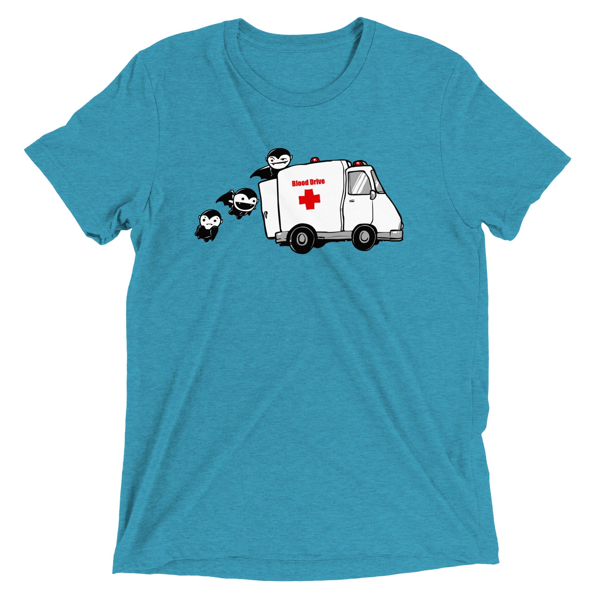 Blood Drive Vampires Men's Tri-Blend - Adult & Kids T-Shirts, Sweatshirts & Hoodies apparel design preview 1